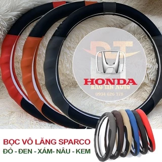 [HONDA] Bọc vô lăng xe ô tô Honda Civic, CR-V, City, Brio, HR-V, Accord phụ kiện trang trí xe oto , bọc tay lái Sparco