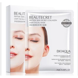 Combo 10 miếng Mặt nạ thủy tinh - Thạch collagen Beautecret Bioaqua