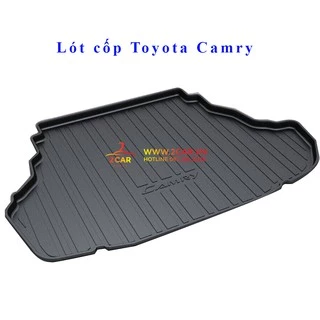 Lót cốp nhựa dẻo xe Toyota Camry 2007 - 2021, 2022, 2023,2024 hàng nhựa TPO cao cấp LCN-TO008