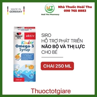 Doppelherz Kinder OMEGA 3 - Hỗ trợ phát triển não bộ, giúp bé tăng thị lực, tăng cường hệ miễn dịch ( Chính Hãng Đức )