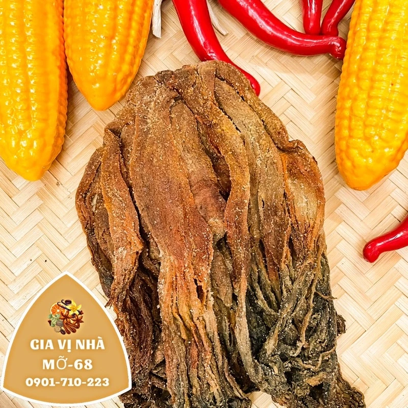 Cải muối nguyên lá trắng-đỏ (mùi xôi)-gói 100gr-500gr