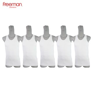 Áo thun ba lỗ nam Freeman - Viền áo mỏng - Chất liệu cotton ASF207 [Combo 5]