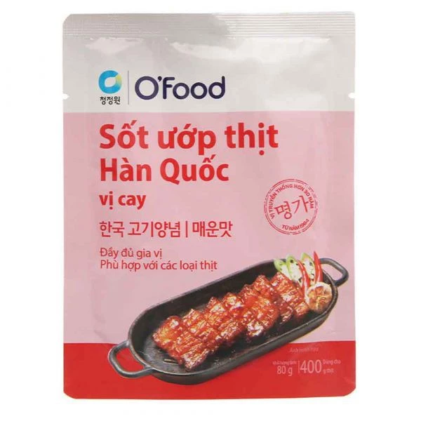 Sốt Ướp Thịt Hàn Quốc Vị Cay 80gr | Giao Siêu Tốc HCM