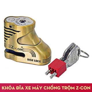 Ổ khóa đĩa xe máy chống trộm veison - zcon hàng loại 1