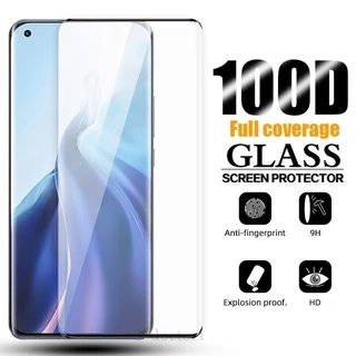 Kính Cường Lực Toàn Màn Hình Cong 100D Xiaomi Mi 13 12 12s 11 10 Ultra Pro 10s Note 10 Lite Pro 5G 4G 2023