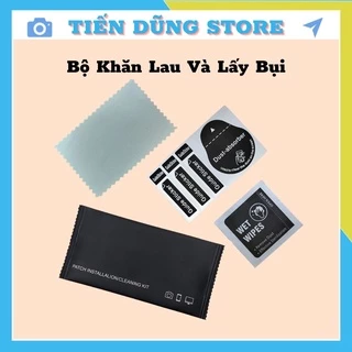 Bộ Khăn Lau và Lấy Bụi Chuyên Dụng Dùng Để Vệ Sinh màn Hình, Dán Cường Lực Điện Thoại, Skin PPf, Lau Kính