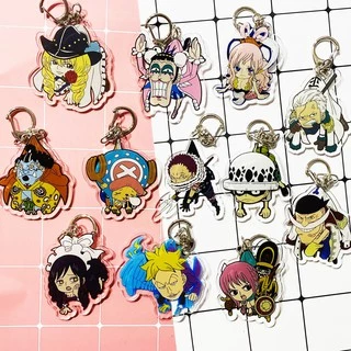 ( Mica trong acrylic ) Móc khóa One Piece Đảo Hải Tặc ver TREO NGƯỜI quà tặng xinh xắn dễ thương anime chibi