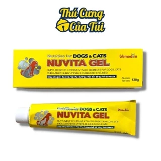 Vemedim Nuvita Gel dinh dưỡng thú cưng chó, mèo bổ sung vitamin, khoáng chất 120g - Thú Cưng Của Tui