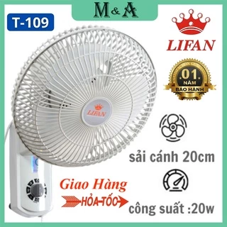 Quạt treo tường mini LIFAN T-109 - Công suất 22W - Nhỏ gọn - Tiết kiệm diện tích - Hàng chính hãng