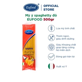 Mỳ Ý Spaghetty Đỏ Hiệu EUFOOD 500g - Nhập Khẩu Từ Italy Chính Hãng