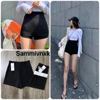 Quần short dance lưng cao khoá sau chất umi Sammivnxk 🌟Quần short nữ lưng cao🌟freeship