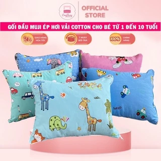 Gối Đầu Cho Bé Đi Họ Ép Hơi, Chất Vải Cotton Mềm Mát Thấm Hút Mồ Hôi - Kích Thước 30cm x 50cm