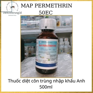 Thuốc diệt muỗi nhập khẩu Anh Quốc MAP PERMETHRIN 50EC - chai 500ml ,