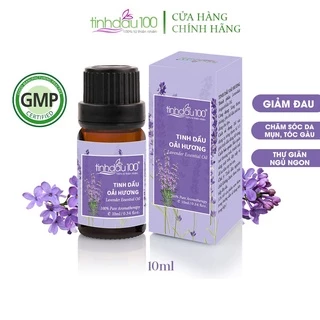 Tinh dầu oải hương lavender Tinh Dầu 100 nguyên chất xông phòng, xe hơi, massage giảm đau mỏi thư giãn, ngủ ngon lọ 10ml