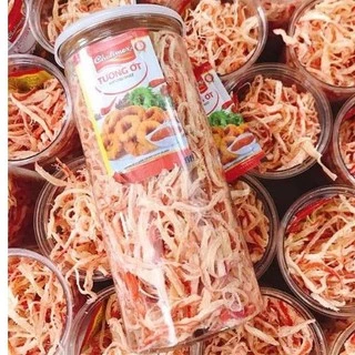 90k hủ 250gr Khô Mực Xé Sợi 1 Nắng Hấp Nước Cốt Dừa