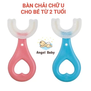 Bàn Chải Đánh Răng Cho Bé, Bàn Chải chữ U Silicon Siêu Mềm An Toàn Cho Bé Từ 2 Tuổi