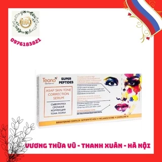 Serum Teana Super Peptides ASAP dưỡng trắng, mờ thâm, cải thiện kết cấu da 10 ống 20ml