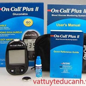 Máy đo đường huyết Oncall Plus tặng kèm 25 que thử - Máy đo tiểu đường On Call Plus