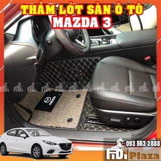 Thảm Lót Sàn Ô Tô 5D 6D Xe Mazda 3- Thảm Trải sàn Ô TÔ Không Mùi - Không Thấm Nước – Dễ Vệ Sinh