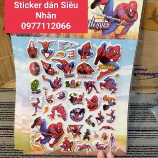 Sticker dán Người Nhện 3D Size to - Quà Tặng cho bé