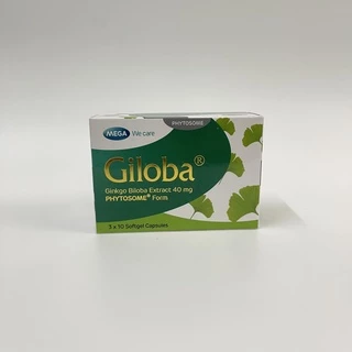 Giloba 40mg - 80mg - Viên uống hỗ trợ cải thiện tuần hoàn não chiết xuất bạch quả