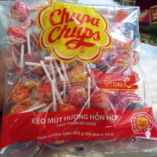 Kẹo mút  Chupa Chups hương  hỗn  hợp ( 60 que)