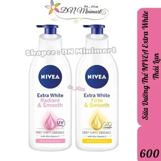 Sữa Dưỡng Thể Trắng Da NIVEA Extra White Thái Lan 600ml - hàng Thái chuẩn 100%