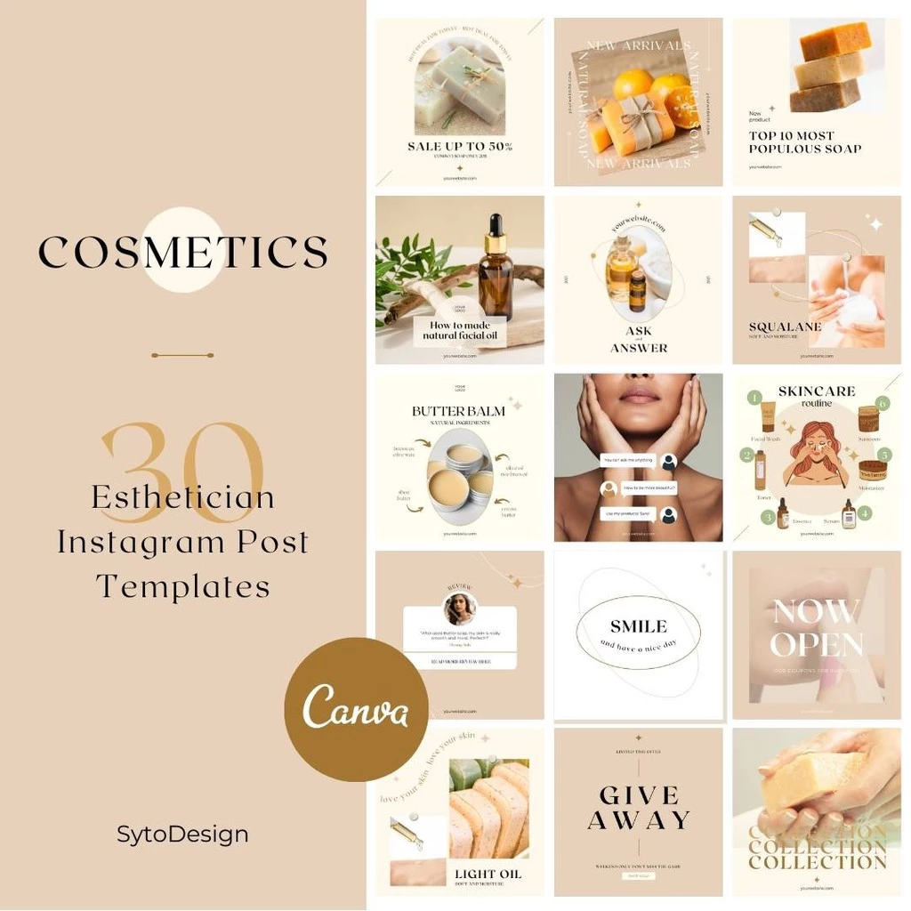 TEMPLATE INSTAGRAM thiết kế sẵn cho shop online