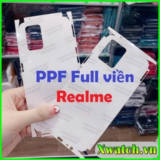 Miếng Dán PPF Full Lưng viền máy Realme 3 pro 5i 6i 7i 8i C3 c12 v15 GT 5g Narzo 30 Realme 2pro Realme 5/6/7/8/8s C3 C15