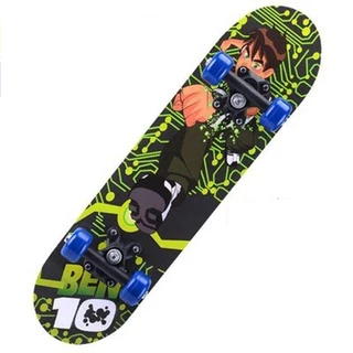 Ván Trượt Skateboard Thể Thao Cho Bé Gỗ Phong Ép 7 Lớp Hoạt Hình