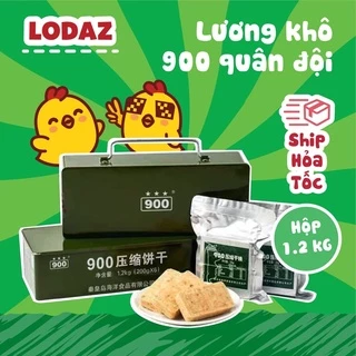 Lương khô quân đội 900 Ba Sao hộp sắt 1.2 kg