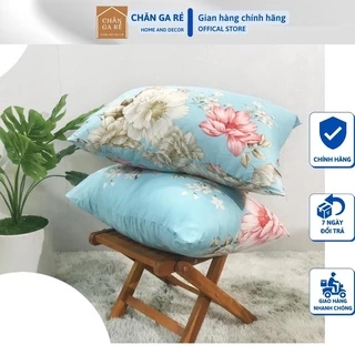 Ruột gối bông gòn mẫu hoa trà xanh ruột gối nằm kích thước 45x65cm