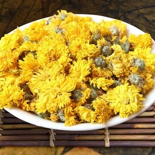 Trà Hoa Cúc Vàng Sấy Khô Nguyên Bông ( Mộc Sắc) Túi 100 Gr