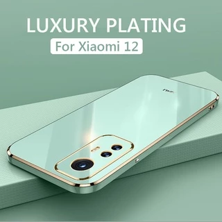 Ốp Điện Thoại TPU Dẻo Vuông Mạ Màu Sang Trọng Cho Xiaomi 12 Pro 12X 12 Lite 11 Lite Ultra Xiaomi12 Pro Xiaomi12X