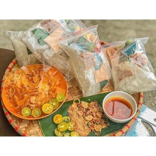 Combo 2 bịch or 1 bịch bánh tráng muối sate tắc- ăn vặt - bánh tráng