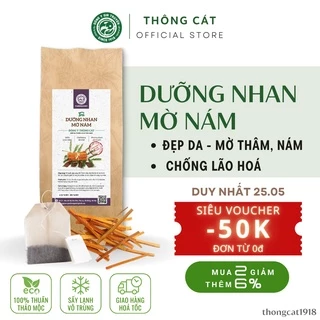 Trà dưỡng nhan mờ nám thảo mộc túi lọc_Cân bằng nội tiết tố nữ, làm đẹp da Thông Cát (Since 1918)