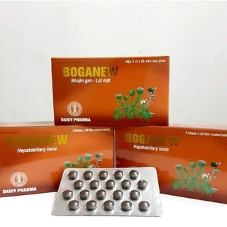 viên uống bổ gan lợi mật Boganew,hộp 100 v,tăng cường chức năng gan ,