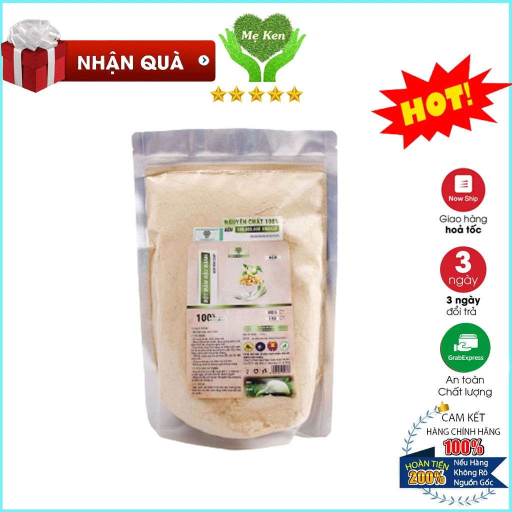 Bột mầm đậu nành nguyên chất Mẹ Ken 500gr