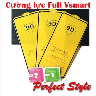 Cường Lực Vsmart Star 5 Star 3 Star 4 Live 4 Joy 4 ...Full Màn Full Keo Thế hệ mới (đen) ( tặng keo CHống hở mép )