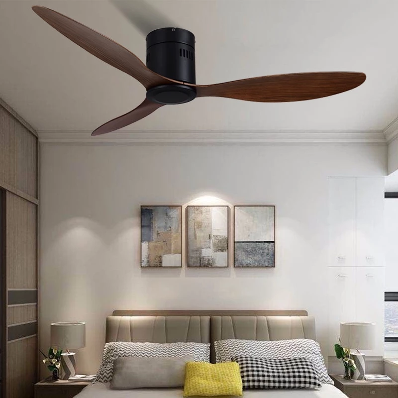 Quạt trần dành cho Trần Nhà THẤP 52DY-110BK - Quạt trần Hiện Đại sang trọng, tinh tế lắp đặt phòng khách, phòng ngủ