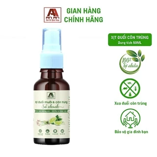 Xịt Tinh Dầu Đuổi Muỗi & Côn Trùng Tinh chất Sả Chanh 50ml AN AN