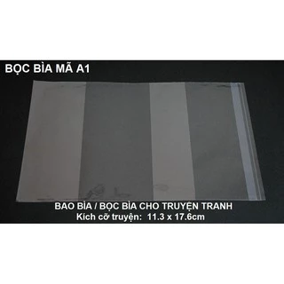 10 cái Bọc bìa truyện tranh mã A1 (S1) khổ 11,3 x 17,6cm (combo 10 cái)