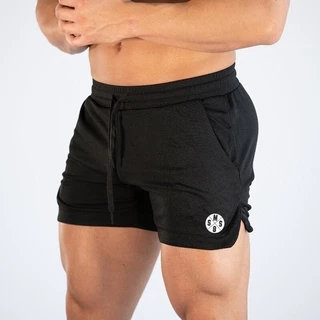 Gym Breathable Fitness Mens Muscle Comfortable  Bodybuilding Training Fashion Brand Workout Quick-drying Sports Running Shorts