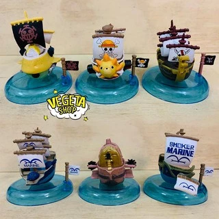 Mô hình One Piece - Mô hình tàu chiến hải tặc One Piece Thousand Sunny Law Submarine Smoker Marine Ship - Cao 5,5~7,5cm