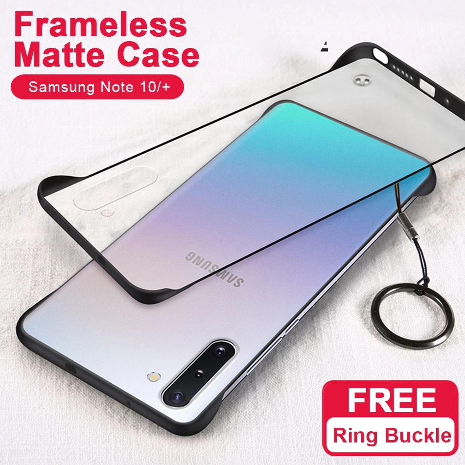 Ốp Lưng Trong Nhám Viền Màu Cho Điện Thoại Samsung Galaxy Note 10 Plus S10 5G S10 + S23 + S23 Ultra Note 10 +