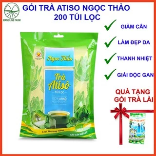 Trà Atiso túi lọc Ngọc Thảo Đà Lạt gói 200 túi loại thượng hạng trà giảm cân ngăn mụn đồ uống thanh nhiệt giải độc gan