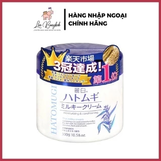 Kem Dưỡng Ẩm Hatomugi Moisturizing & Conditioning The Milky 300g - Kem Dưỡng Ẩm Trắng Da Hạt Ý Dĩ Nhật Bản