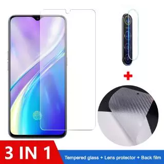 Kính Cường Lực 3 Trong 1 Bảo Vệ Màn Hình Cho Realme5 Pro XT Realme X2 5 3 2 Pro X C1 C2 9H 2.5D