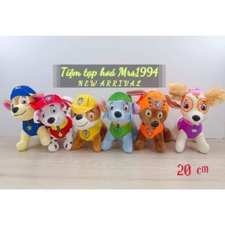 {Giá 1 con} THÚ BÔNG ĐỘI CHÓ CỨU HỘ PAW PATROL 20-25CM