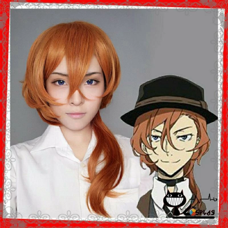 [Sẵn] Wig/tóc giả cosplay Nakahara Chuuya - Bầy chó hoang - Bungo no stray dogs màu cam [Miu Cosplay]